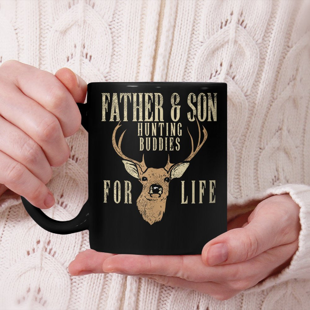 Father Son Hunting Buddies Matching Hunter Dad Men Boys Gift Beverage Mug