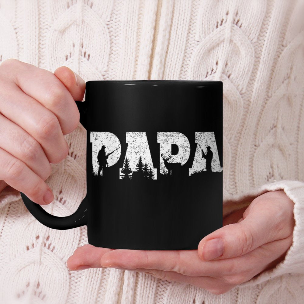 Hunting Papa Hunting Men Father's Day Vintage Beverage Mug
