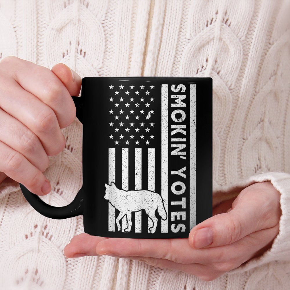 Smokin' Yotes - Yote Funny Coyote Hunting Beverage Mug