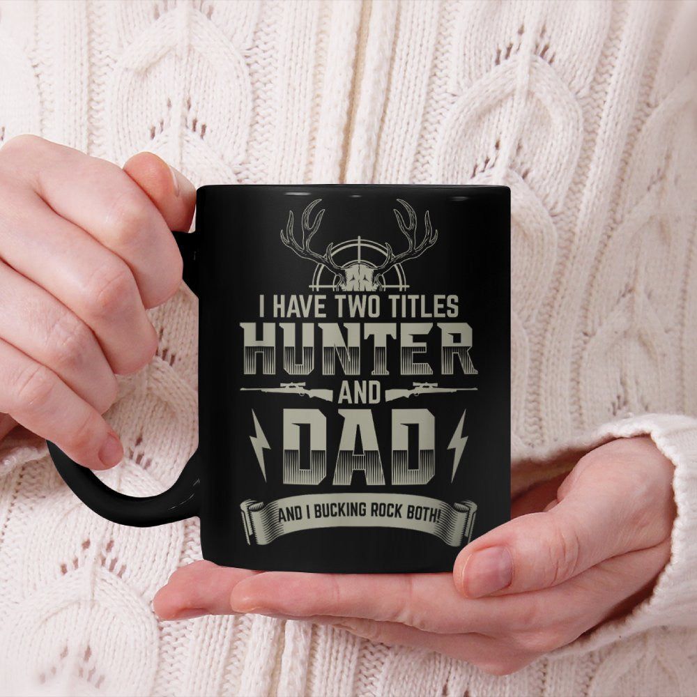 Buck Hunting Beverage Mug for Dad Hunter Deer Hunting Fathers Day Beverage Mug